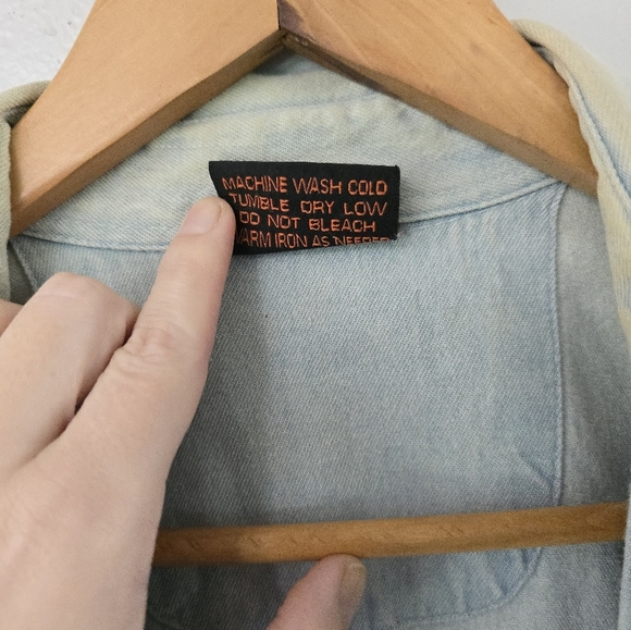 Lighting Clothing L Vest Shirt Mens Denim Bike Week 2003 Daytona Beach Florida - Picture 5 of 16